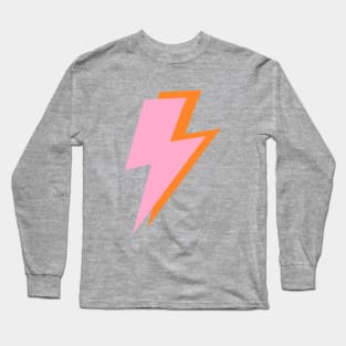 Pink and Orange Lightning Bolts Long Sleeve T-Shirt